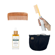 Load image into Gallery viewer, Hair Growth Bundle - High Frequency Wand, Hair Growth Oil, Heat Cap & Neem Comb